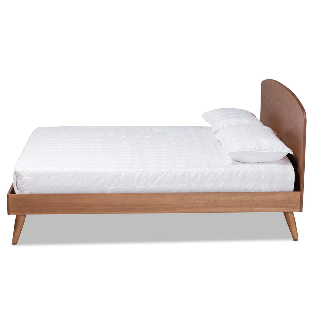 Walnut Brown Full Platform Bed D388396