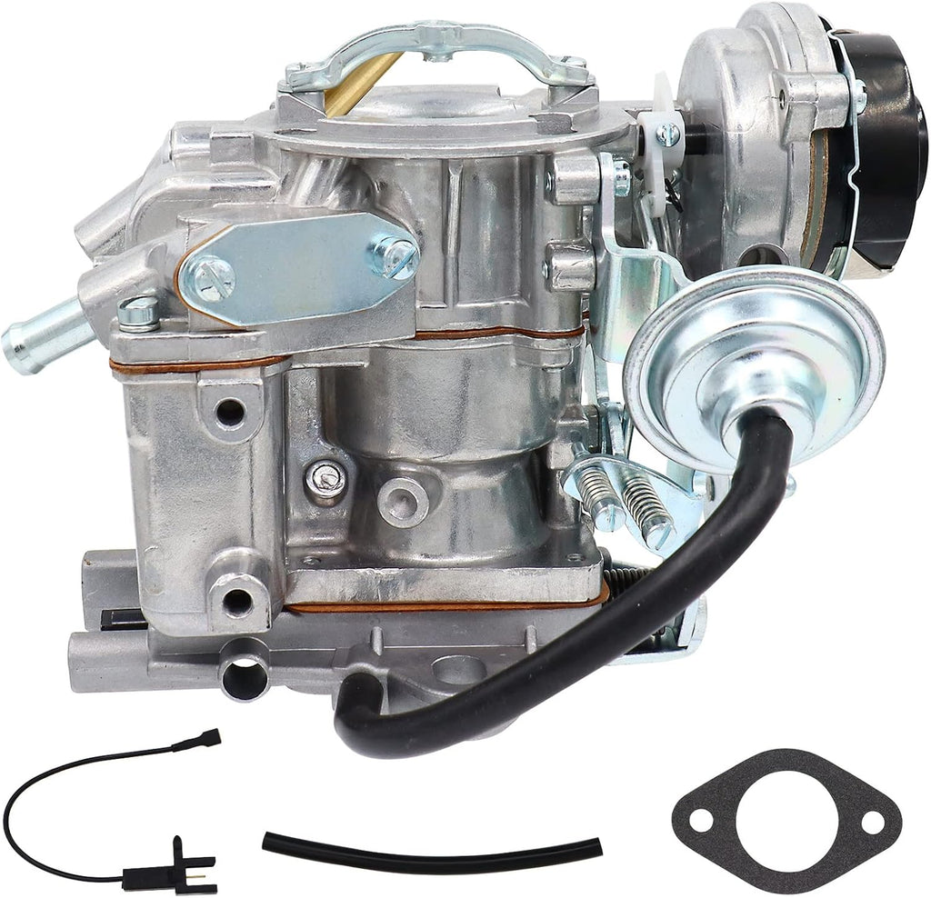 1 Barrel Carburetor for Ford 4.9L 300 Cu 4.1L 250 Cu 3.3L 200 Cu Engine, Automatic Choke With Gaskets Pack of 2 B5702