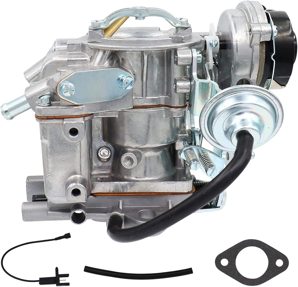 1 Barrel Carburetor for Ford 4.9L 300 Cu 4.1L 250 Cu 3.3L 200 Cu Engine, Automatic Choke With Gaskets Pack of 2 B5702