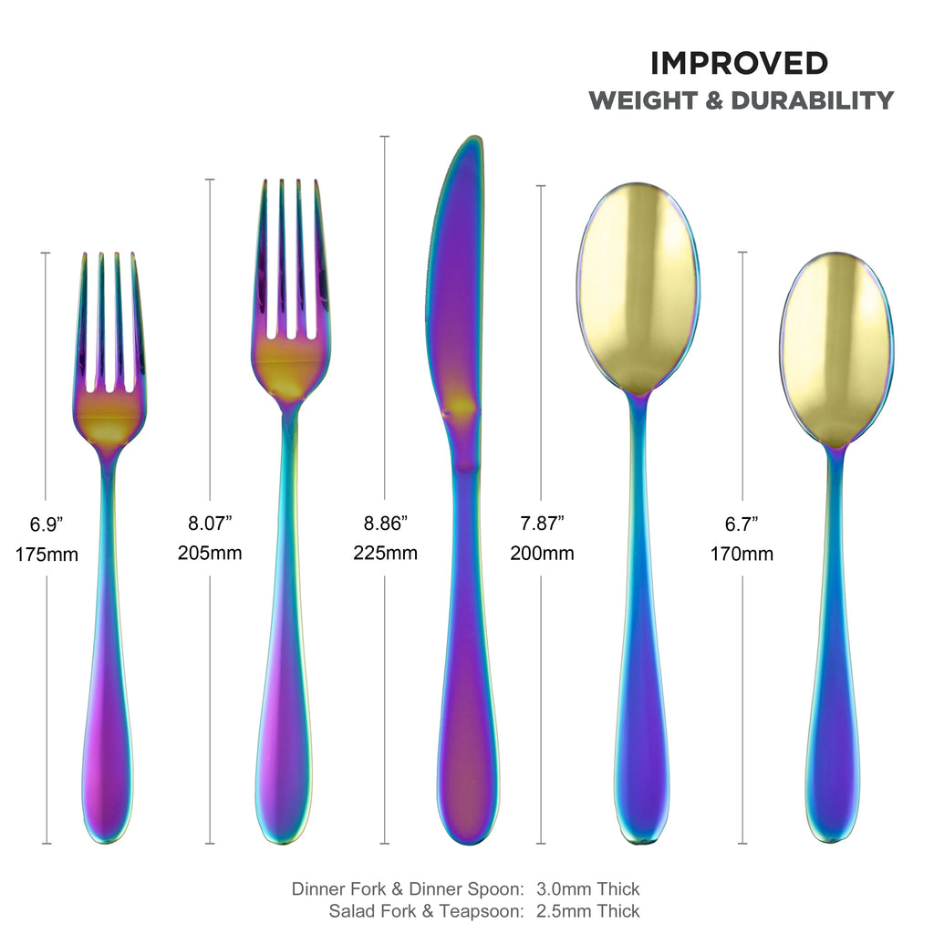 Black 20-Piece Flatware Set D46852