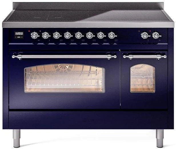 48 Induction Range with Electric Oven in Blue T784