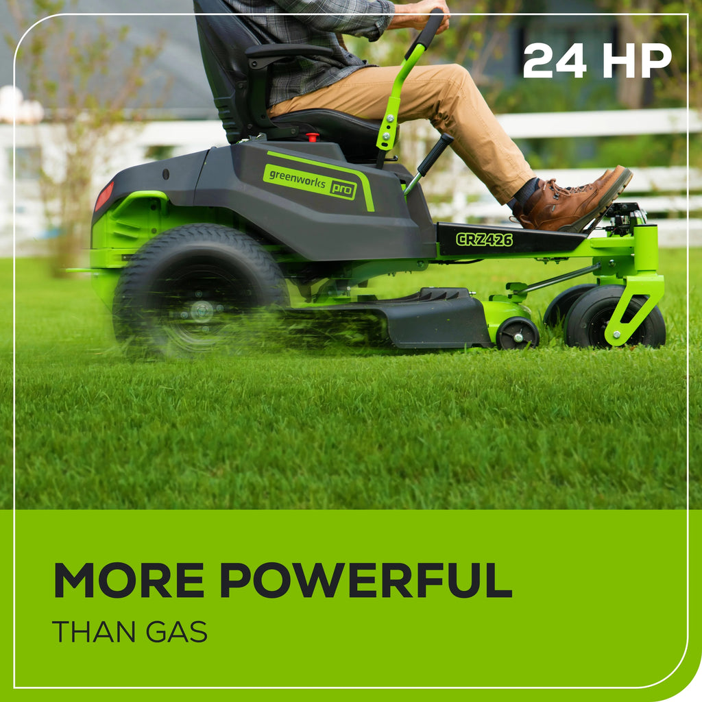 60V 42" Cordless Battery Zero Turn Riding Lawn Mower with 8Ah Batteries A97358