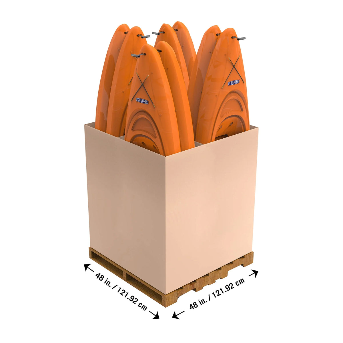Orange 8 ft Sit-In Kayak C80032