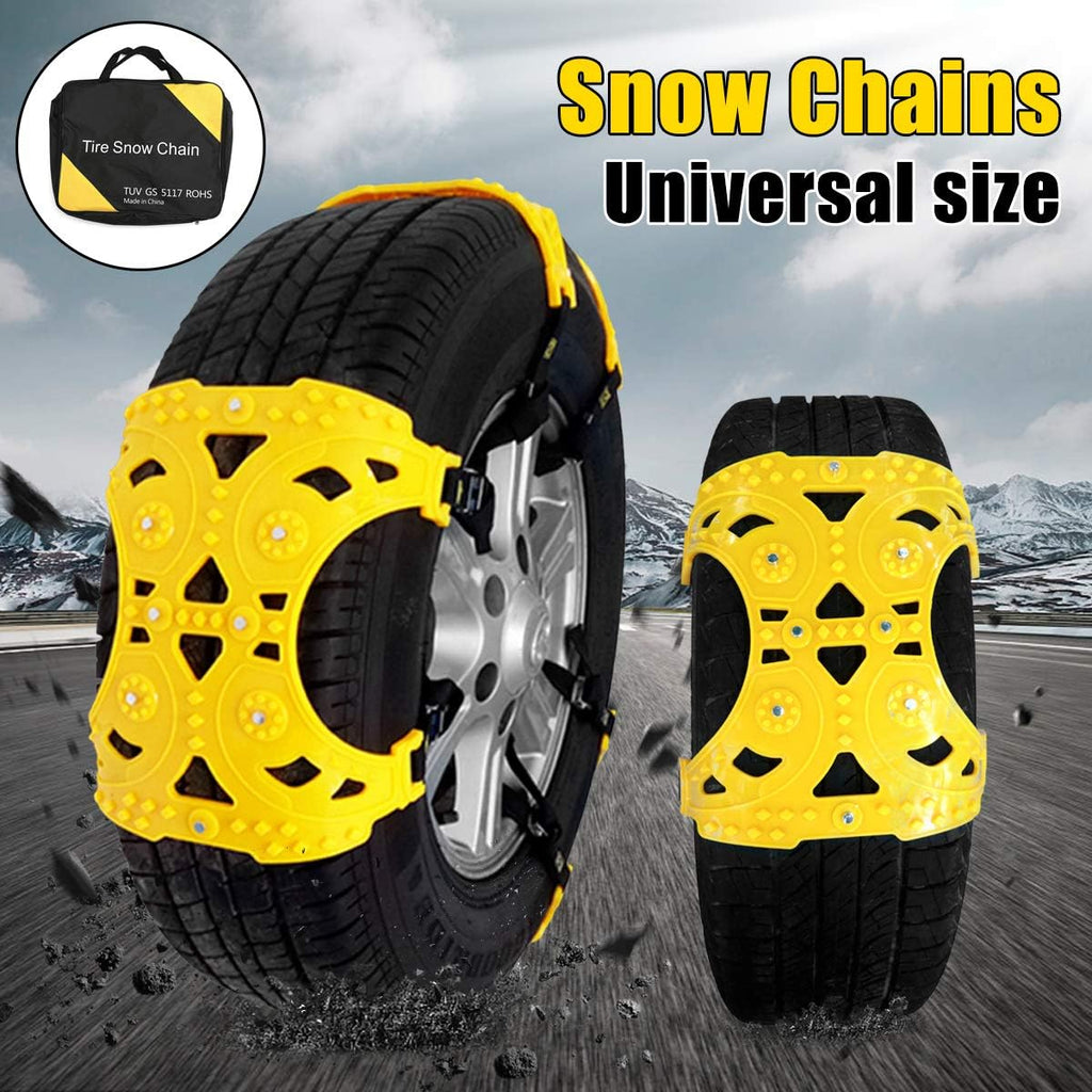 Universal Anti-Skid Tire Chains for Car, SUV, and Pick Up, Pack of 2 W748