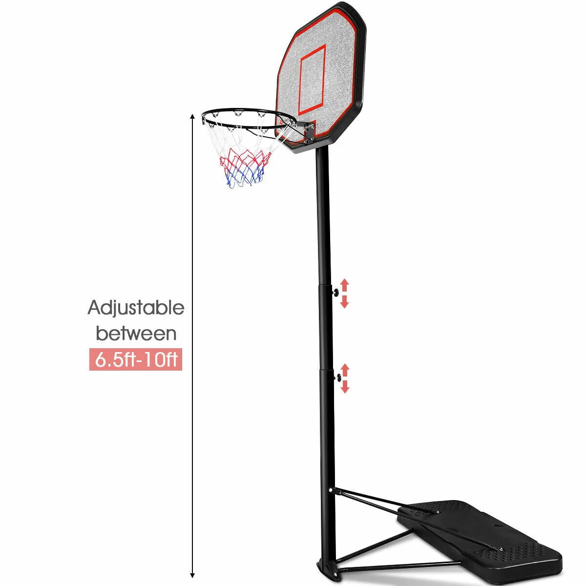 Adjustable Height Basketball Hoop System A760