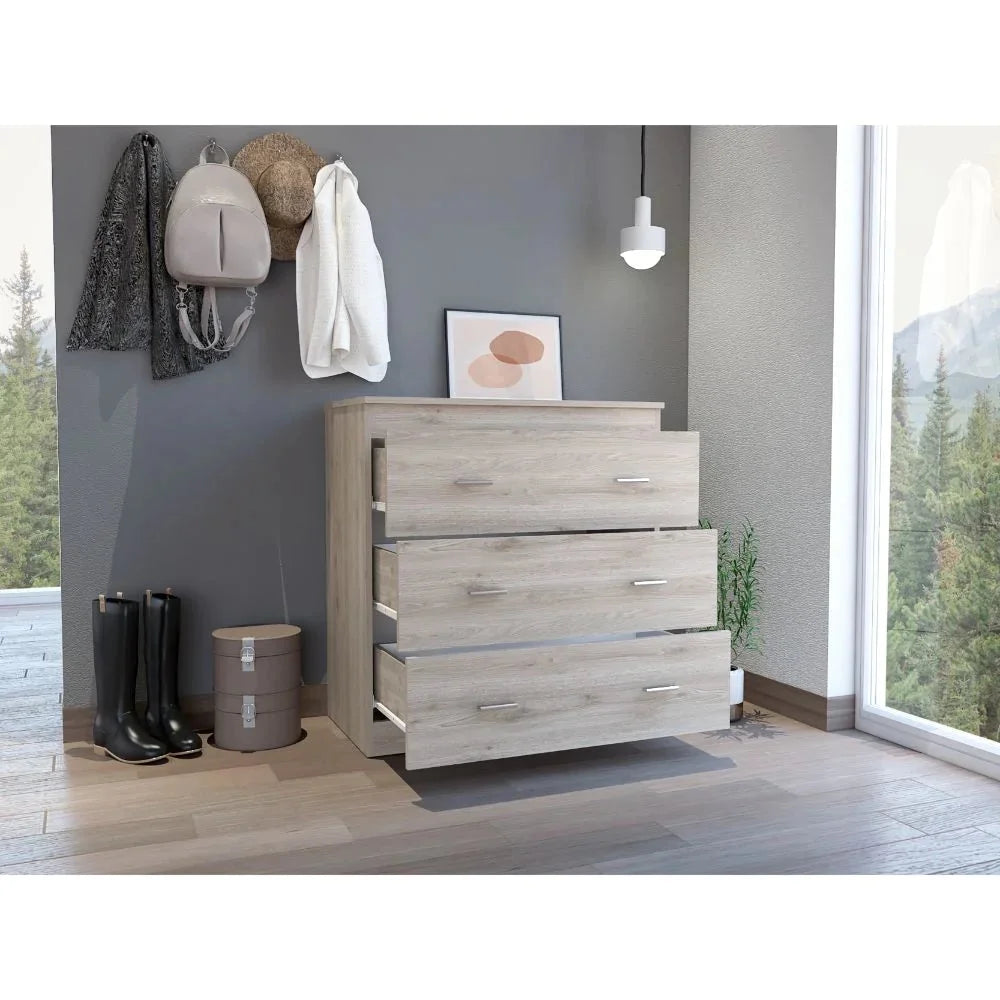 Light Grey Manufactured Wood Dresser K605