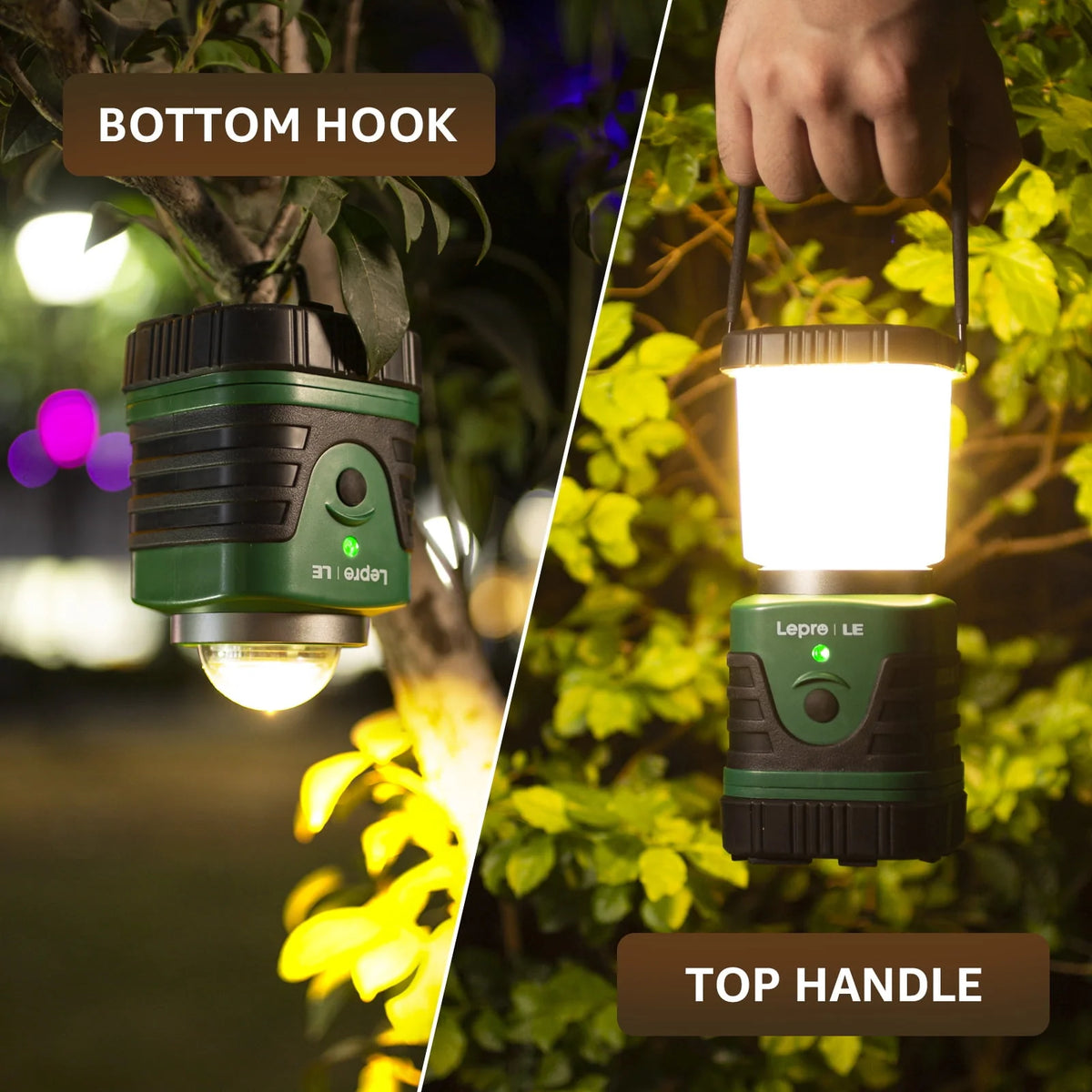 LED Camping Lantern Rechargeable 1000LM 4400mAh Y9871