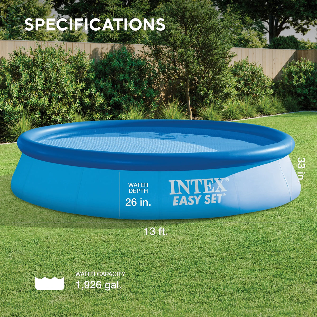 Easy Set Pool with Filter 13 Feet x 33 Inches M6047