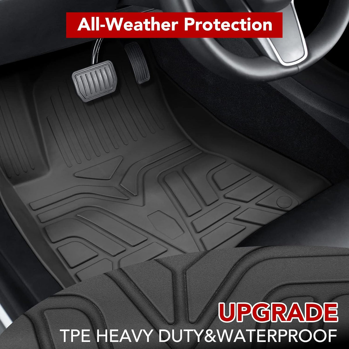 Model 3 TPE All-Weather Floor Mat Set B78389