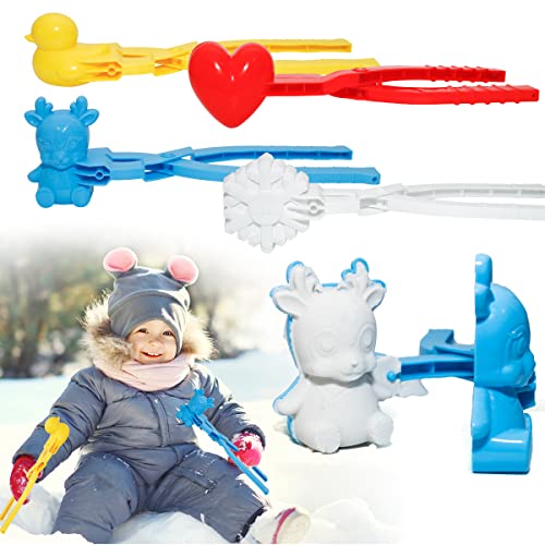 4PCS Large Size Snowball Maker Tool with Handle I91855