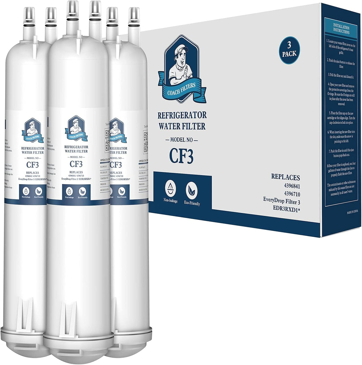 Water Filter Cap 3-PACKS U571069