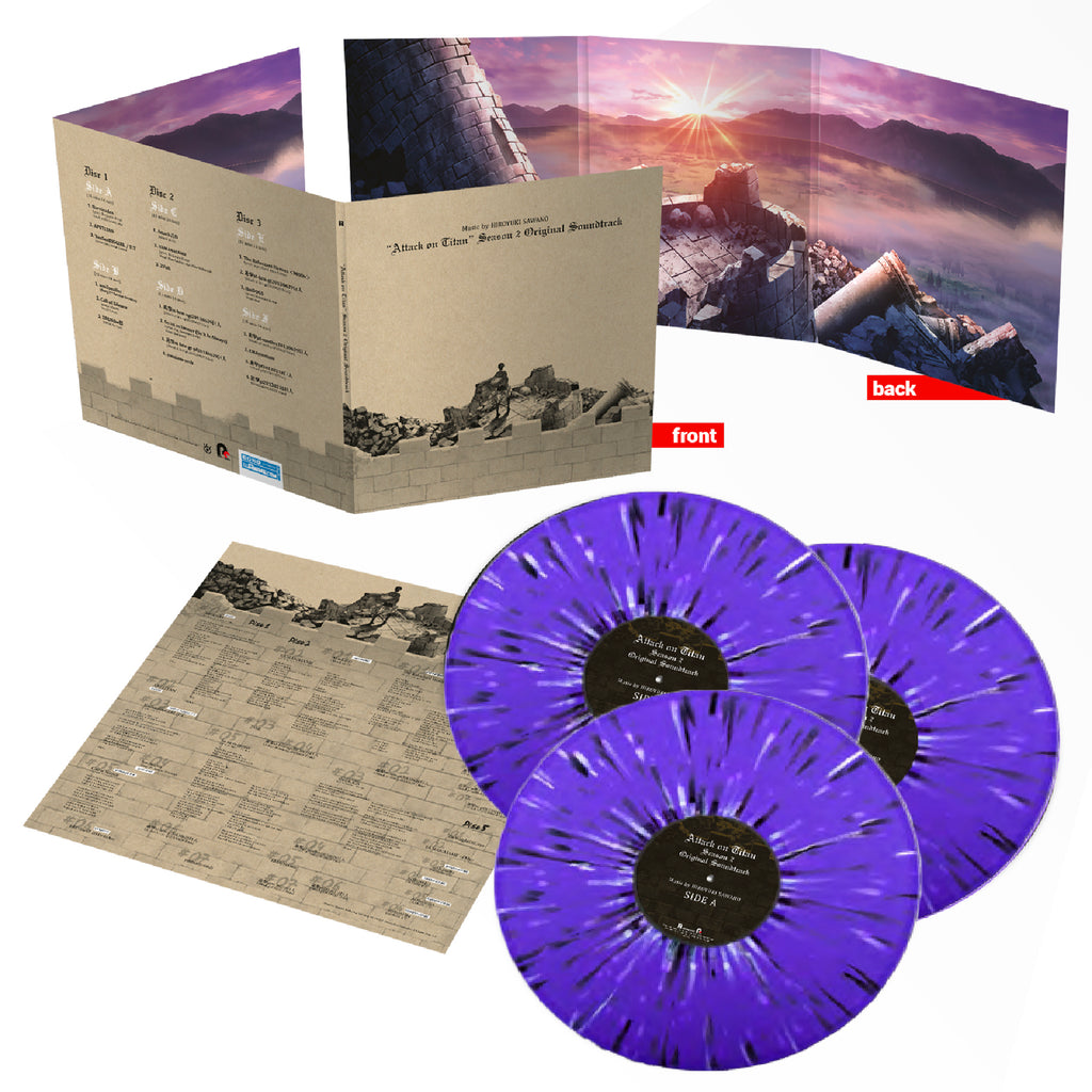 Attack on Titan Season 2 Soundtrack 3x LP Vinyl D38063