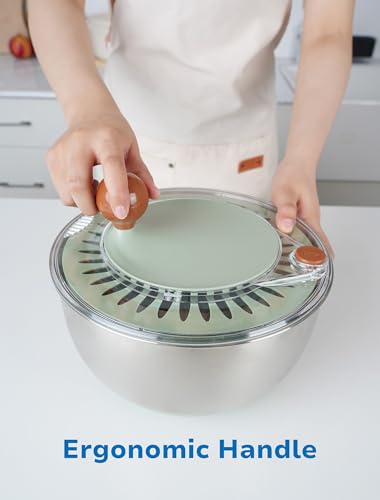 5.3 Qt Stainless Steel Salad Spinner G900