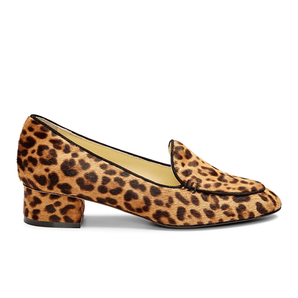 Chocolate Leopard Hair Calf Shoes F8135