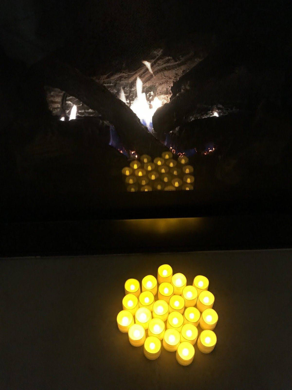 Battery-Powered Unscented LED Tea Light Candles, 24 Pack M6706