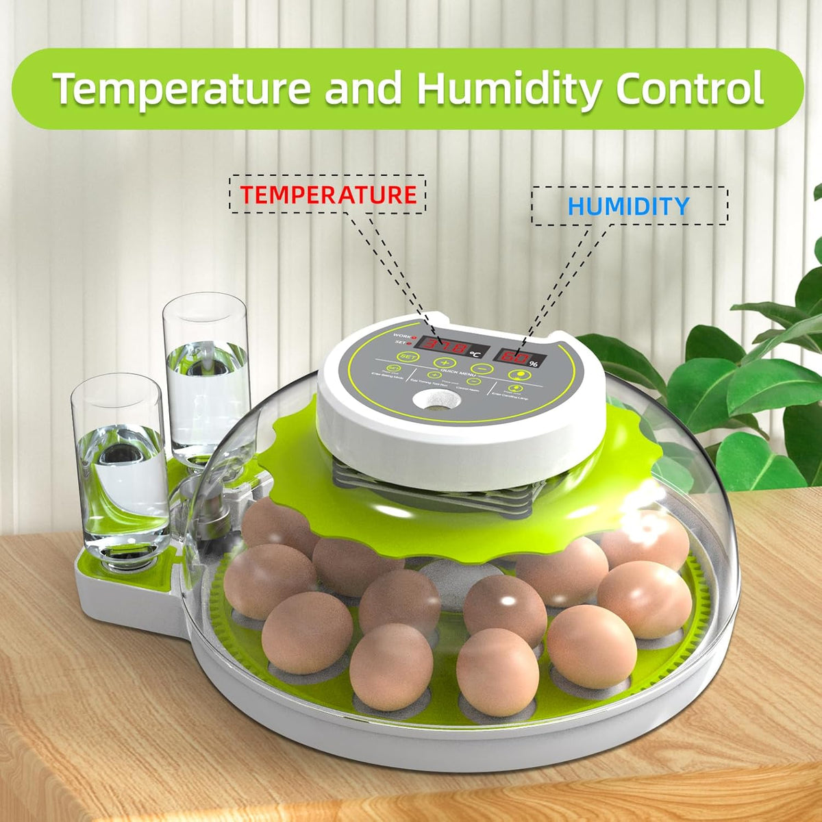 18 Egg Incubator with Automatic Egg Turning and Humidity Control W845