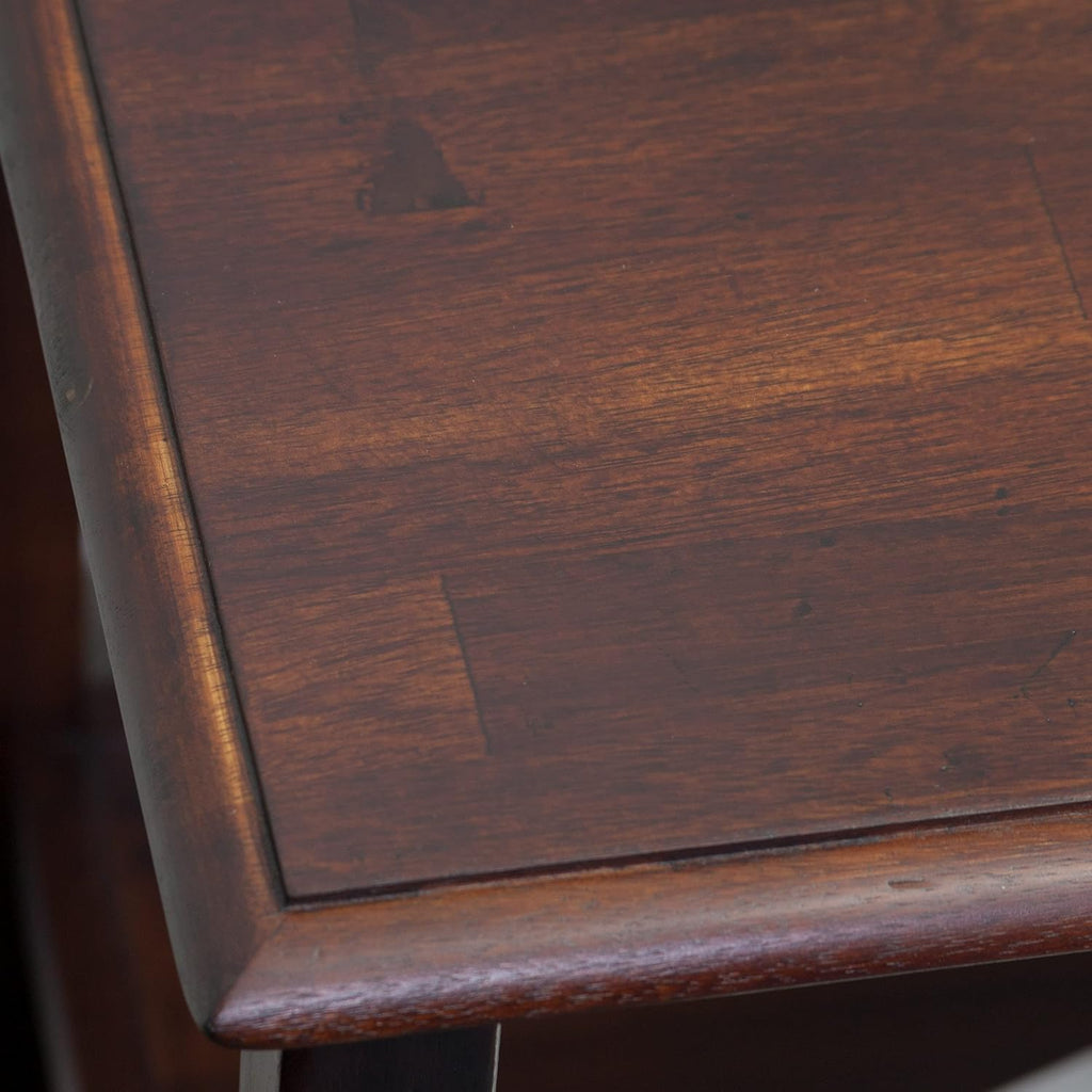 Brown Mahogany Acacia Wood Accent Table with Drawer A355971