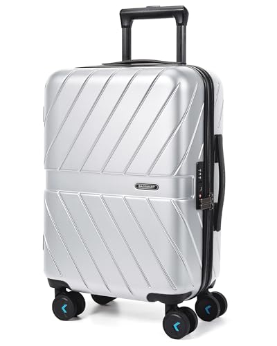 Black 20 inch Polycarbonate Hardside Carry On Luggage M9943