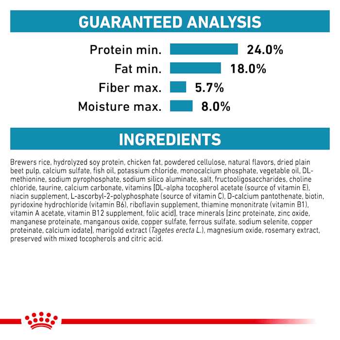 Hypoallergenic Hydrolized Protein Cat Dry Food Y115