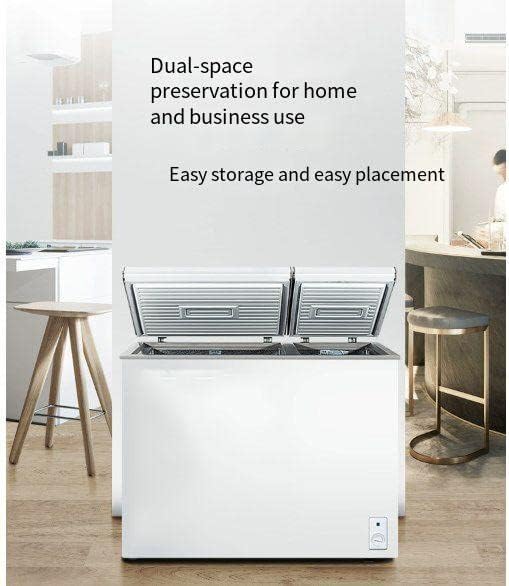 White 7.7 Cu.ft Double Door Chest Freezer with Removable Baskets E134