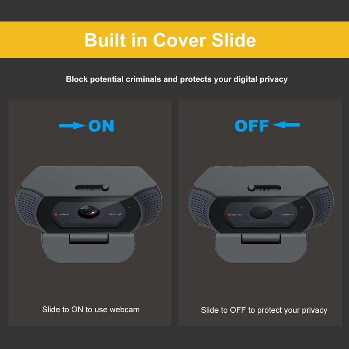 1080P USB Webcam with Microphone A39205