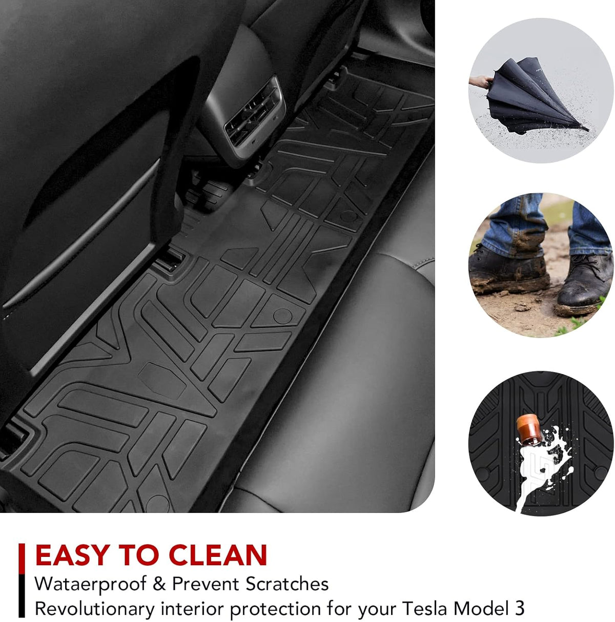 Model 3 TPE All-Weather Floor Mat Set B78389