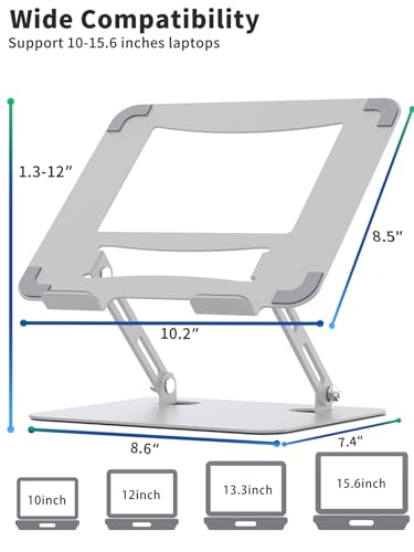 Black Adjustable Metal Laptop Stand Q5430