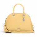 Vanilla Crossgrain Leather Satchel Handbag T6067