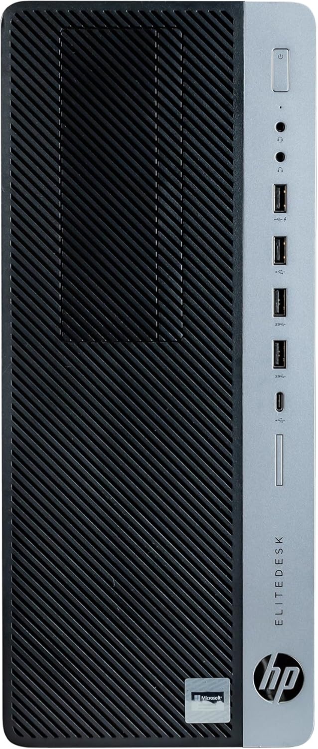 Workstation PC Desktop with Intel i7-8700, 32GB DDR4 RAM, 1TB SSD + 4TB HDD, Dual 22in LCD Monitors Y970