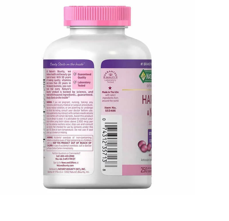 2 Pack Hair Skin and Nails 250 Softgels A3005