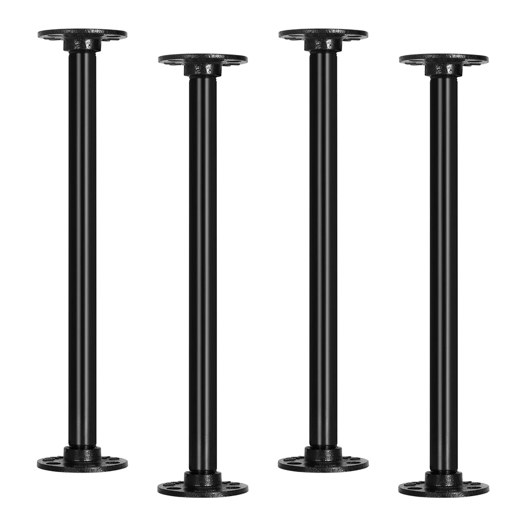 4-Pack 12 Inch Wheeled Tube Table Legs with Corner Casters H497278