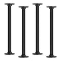 4-Pack 12 Inch Wheeled Tube Table Legs with Corner Casters H497278