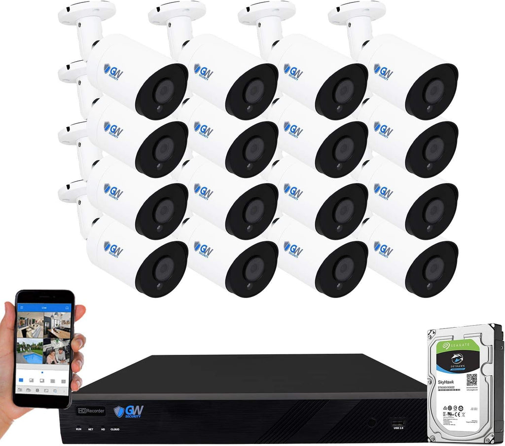 16 Channel 4K NVR 6MP PoE Security Camera System with 16 IP Cameras G3361