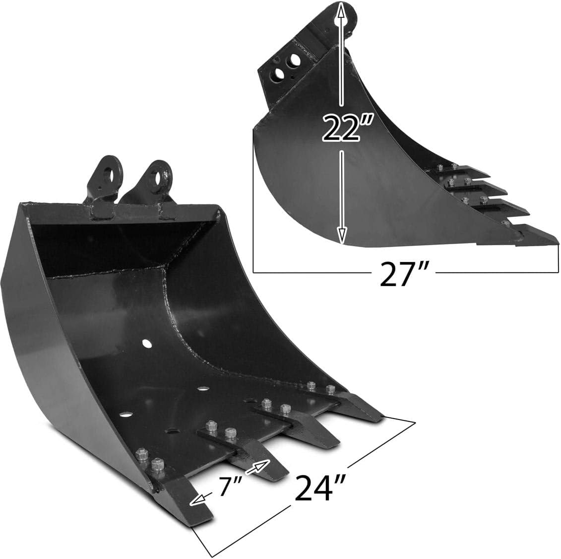 24 Backhoe Bucket Carbon Steel Teeth V28315