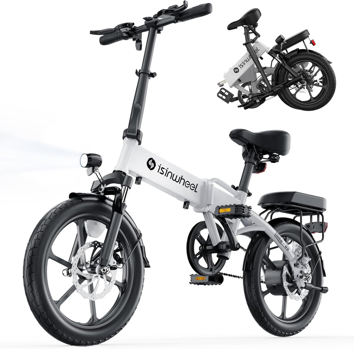 16" Foldable Electric Bike, 500W, 19 MPH, 45 Miles D284498