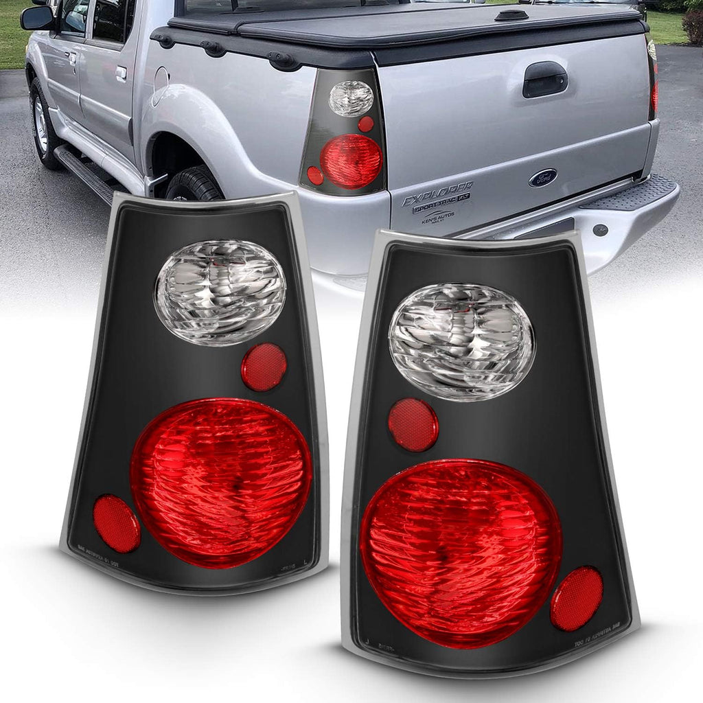 Black Replacement Brake Tail Lights Set R28565