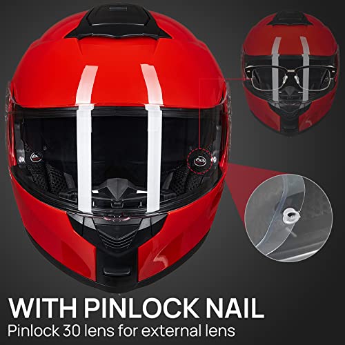 Matte Black Large Modular Full Face Motorcycle Helmet L225