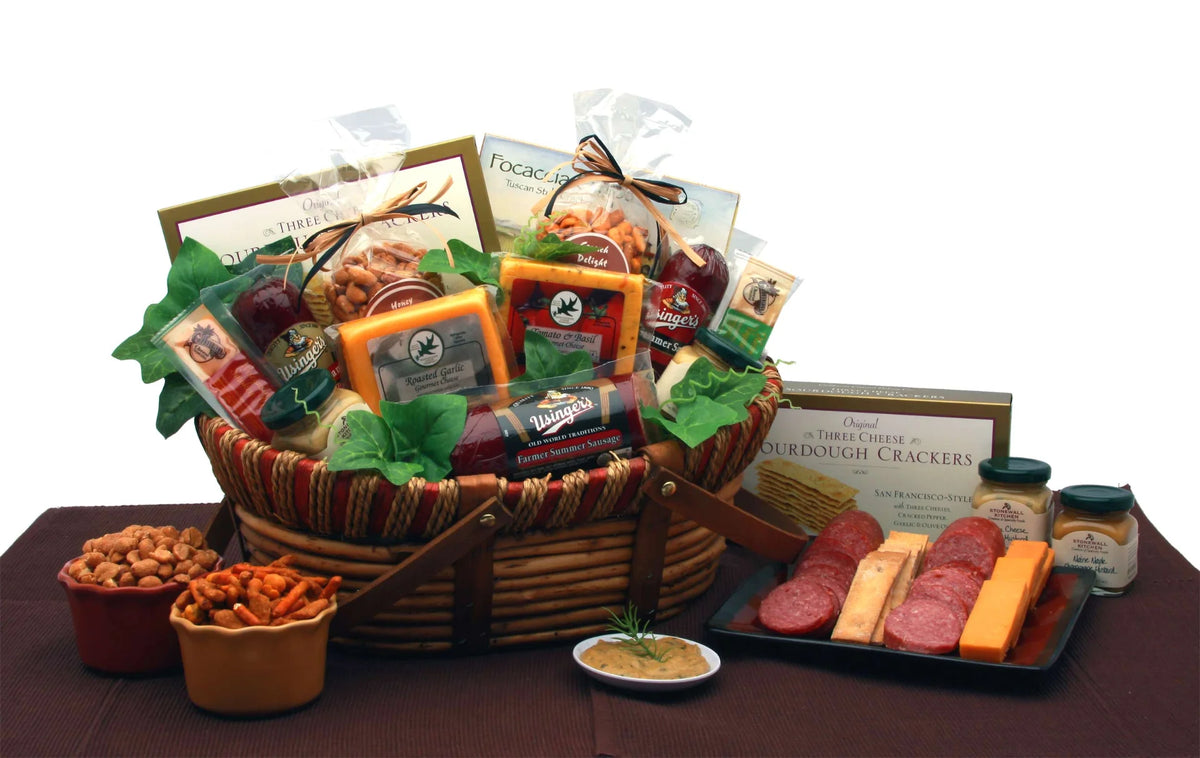 Meat and Cheese Gift Basket N8056