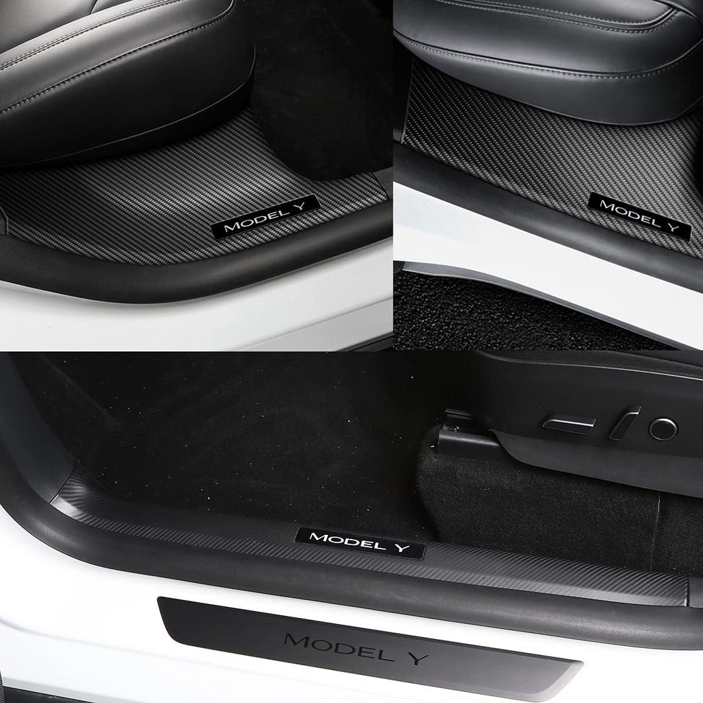 Carbon Fiber Door Sill Protector Set of 4 Q1127