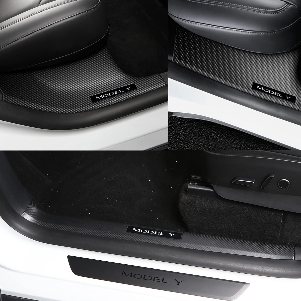 Carbon Fiber Door Sill Protector Set of 4 Q1127
