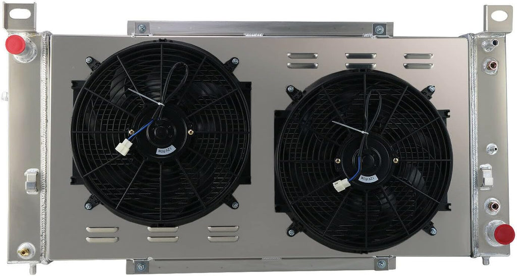 3 Row Aluminum Radiator with Shroud Fan Relay U3648