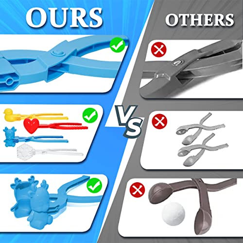 4PCS Large Size Snowball Maker Tool with Handle I91855