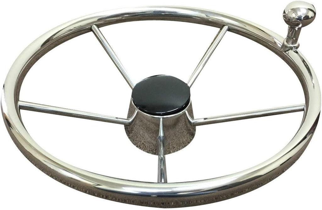 Black 5 Spoke Steering Wheel W60311