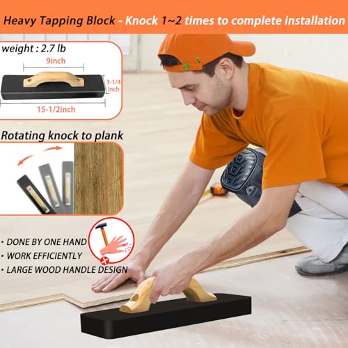 4 in 1 Floor Installation Kit with Tapping Block, Pull Bar, 40pc Spacers, Rubber Mallet M52058