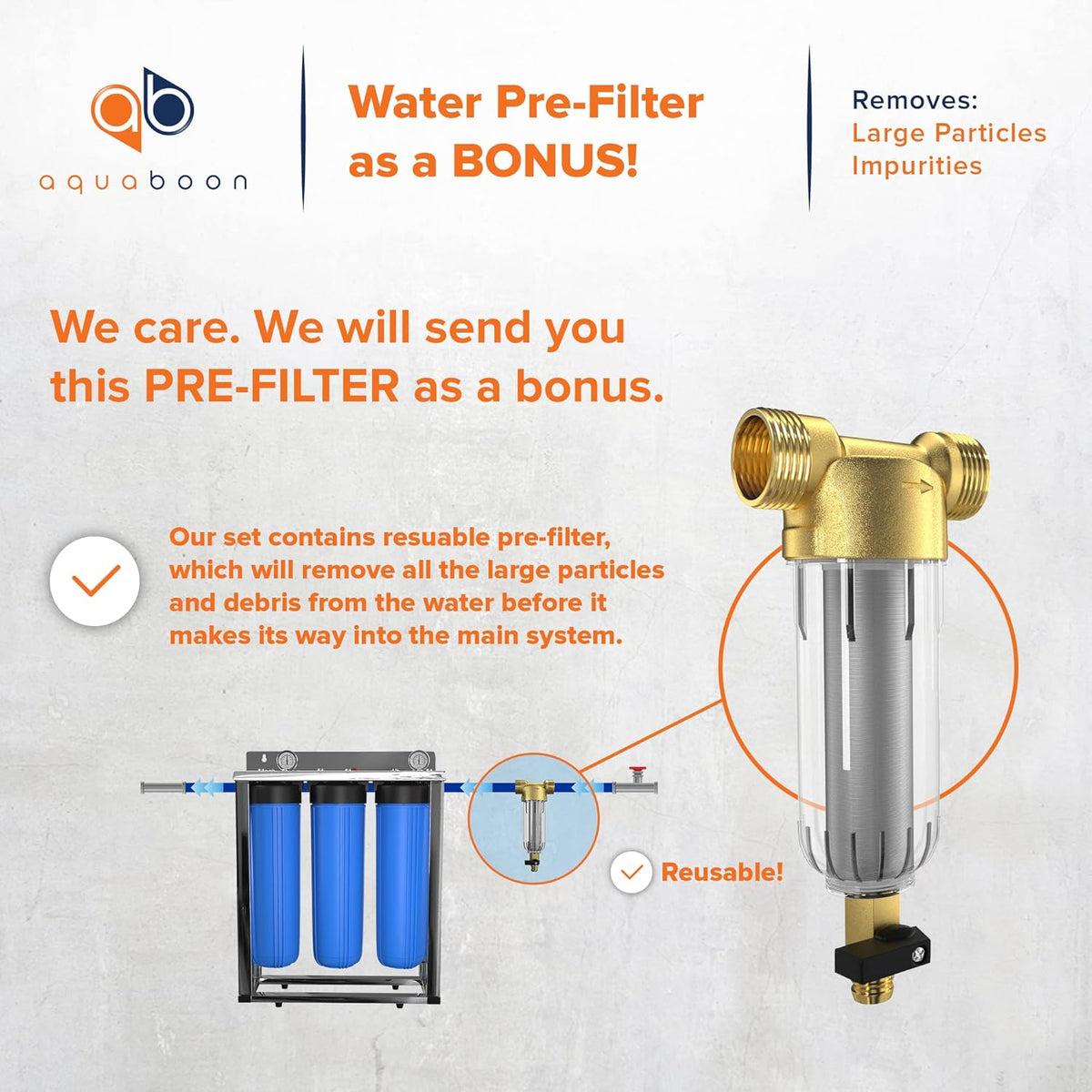 20 Whole House Blue Filtration System with Pressure Gauges V513