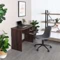 Computer Desk with Drawer 35.4 in Small Wood Desk X7879