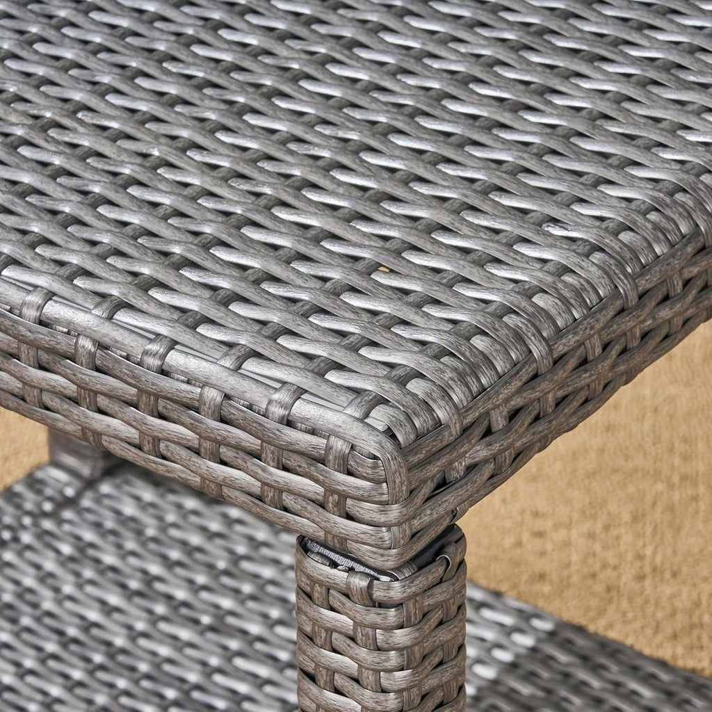 Grey Outdoor Wicker Accent Table M342534