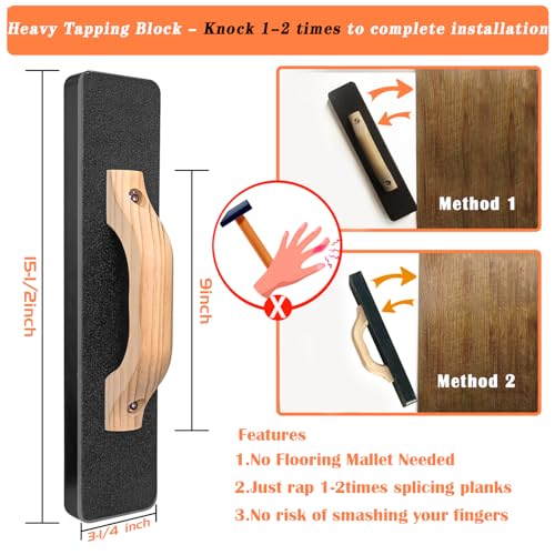 4 in 1 Floor Installation Kit with Tapping Block, Pull Bar, 40pc Spacers, Rubber Mallet M52058