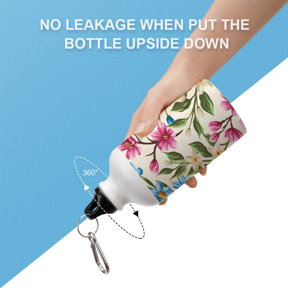 400ml Sport Aluminum Water Bottle with Twist Cap W18049