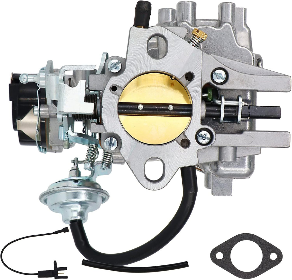 1 Barrel Carburetor for Ford 4.9L 300 Cu 4.1L 250 Cu 3.3L 200 Cu Engine, Automatic Choke With Gaskets Pack of 2 B5702